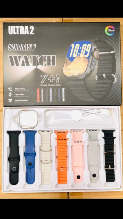 Ultra 7 IN 1 Smart Watch 2.1 Inch Full HD Screen – Wireless Charging