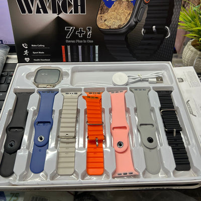 Ultra 7 IN 1 Smart Watch 2.1 Inch Full HD Screen – Wireless Charging