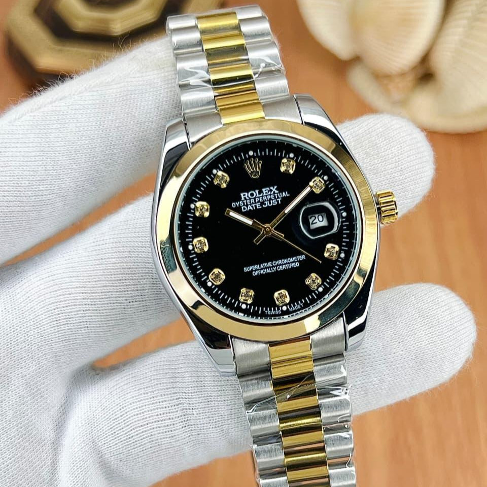 Rolex Automatic Two Tone Premium Quality Timepiece