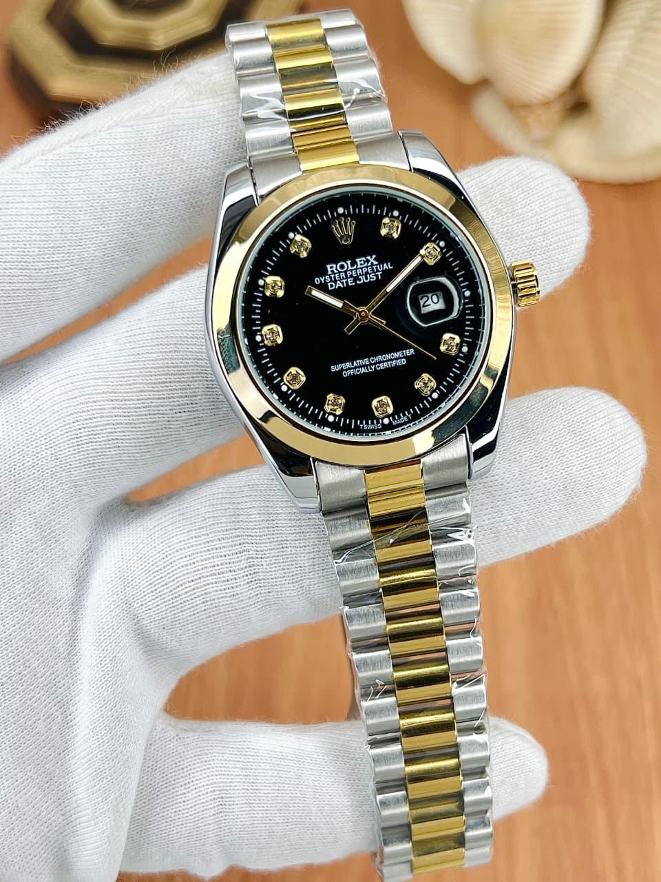 Rolex Automatic Two Tone Premium Quality Timepiece